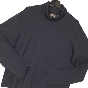Vintage Harley Davidson Women's Long Sleeve Turtleneck Size 2W Bikercore Black